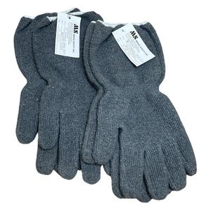 Midas Safety String Knit XL Gloves Heavy Weight Cotton Polyester Gray Lot of 2